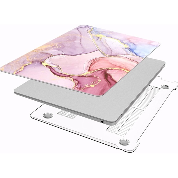 Other - MacBook Air Laptop Hard Shell Case in Pink Marble